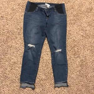 Isabel Maternity crop Capri jeans